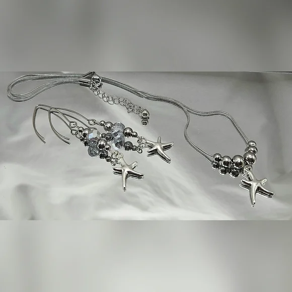 Silver Starfish Jewelry Set - Picture 12 of 12